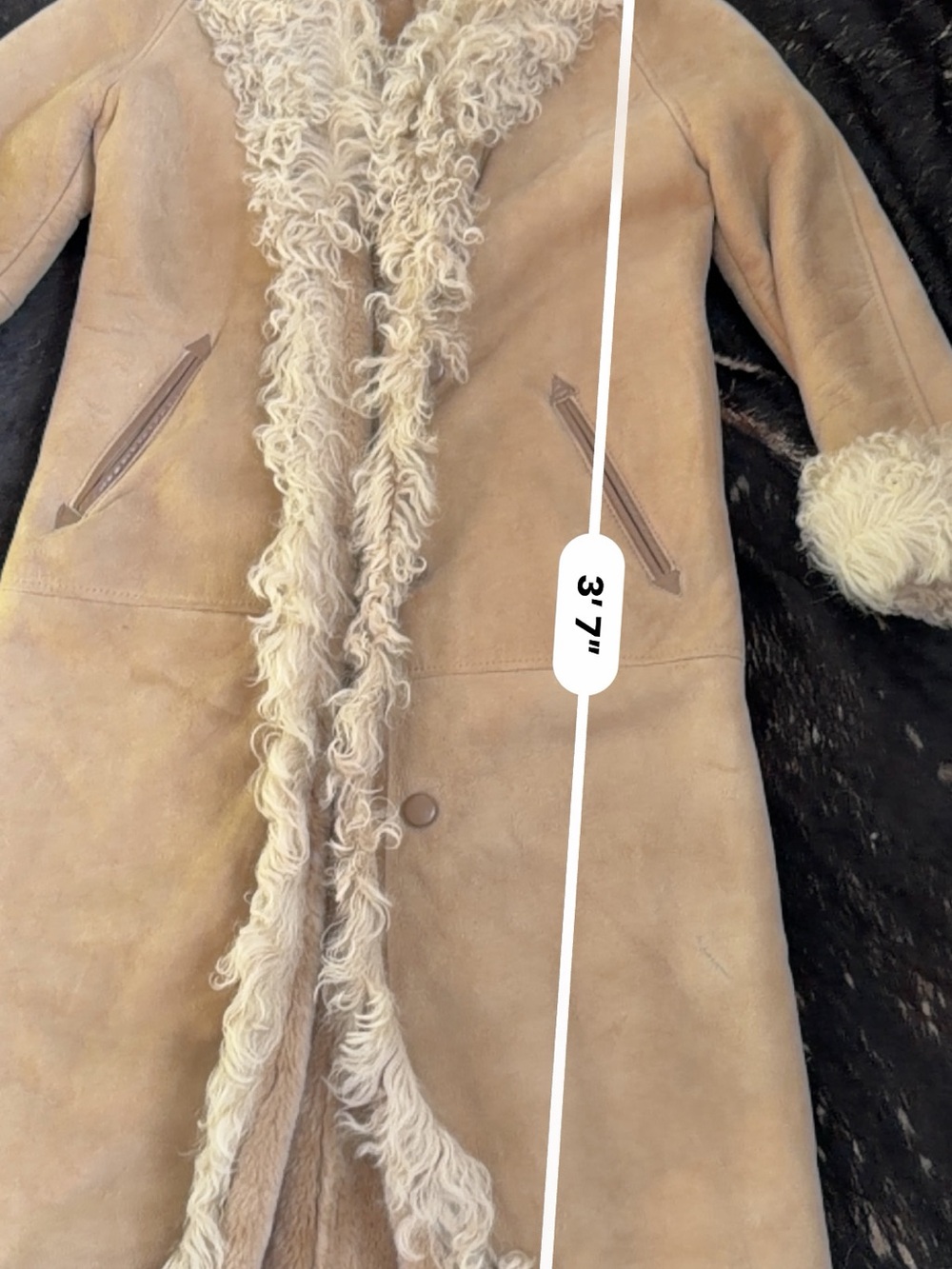 1970's Saks 5th Penny Lane Coat- Sheep Skin - Picture 10 of 13
